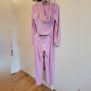 NWT Juicy Couture Light Pink Velour Tracksuit